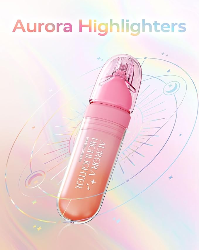 Four Candies 8 Pcs Highlighters Assorted Colors, Cute Pastel Highlighter Set, Quick-Dry, Soft Chisel Tip, No Bleed Bible Highlighter, Aesthetic Highlighters for School, Christmas