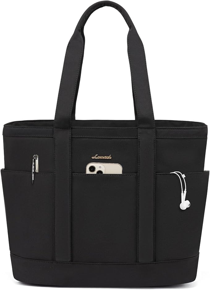LOVEVOOK Tote Bag for Women，Lightweight Work Bag for Teacher, 15.6 Inch Laptop Bag，Large Shoulder Bag
