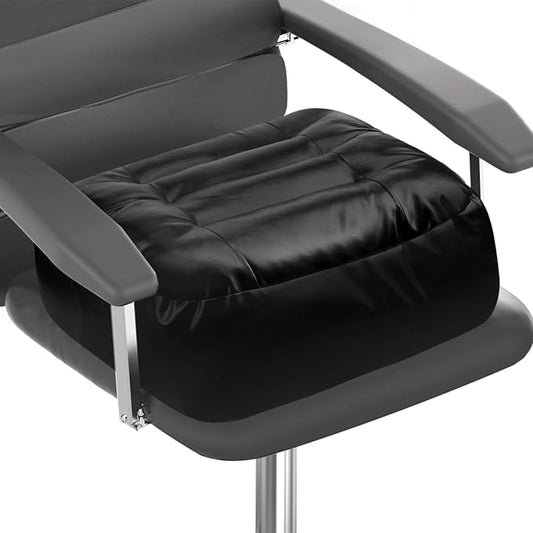 Leather Seat Cushion Extra-Thick Booster Seat with Breathable Bottom Layer Perfect for Office Chair or Car Seat Provides Support for Elderly or Those with Limited Mobility (1)