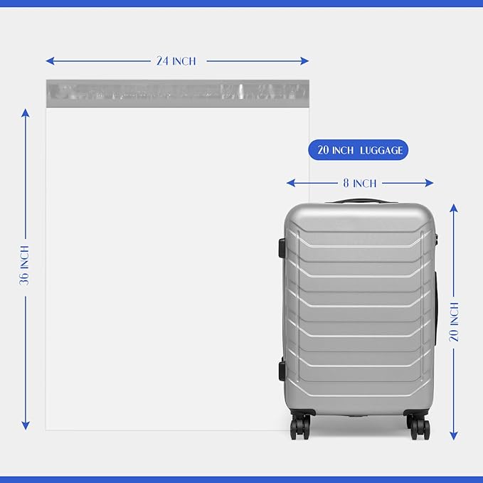 Metronic Large Poly Mailers 24×36 25 Pcs Large Shipping Bags for Clothes,Self Adhesive Shipping Envelopes for Small Business,Waterproof Mailers Poly Bags for Shipping,Packaging Mailing Bags White