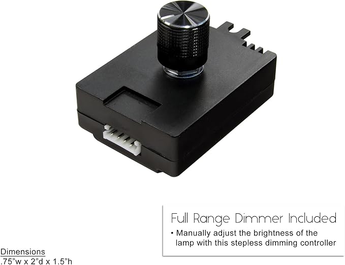 Cocoweb 19" Grand Piano Lamp - Adjustable, Black with Brass Accents, LED Clip-on with Dimmer - GPLED19D