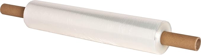 PackageZoom 20 inch x 1000 Feet Stretch Wrap Extended Core Handle, Clear Stretch Film, 16 Rolls