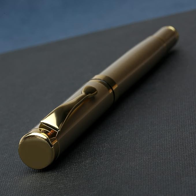 YIVONKA Personalized custom pen Luxury pens Free Engraving roller Ballpen,Ballpoint pen,office ballpoint pen, Black Ink,Gifts for Men,Women, Classy Gift Box (Gold)