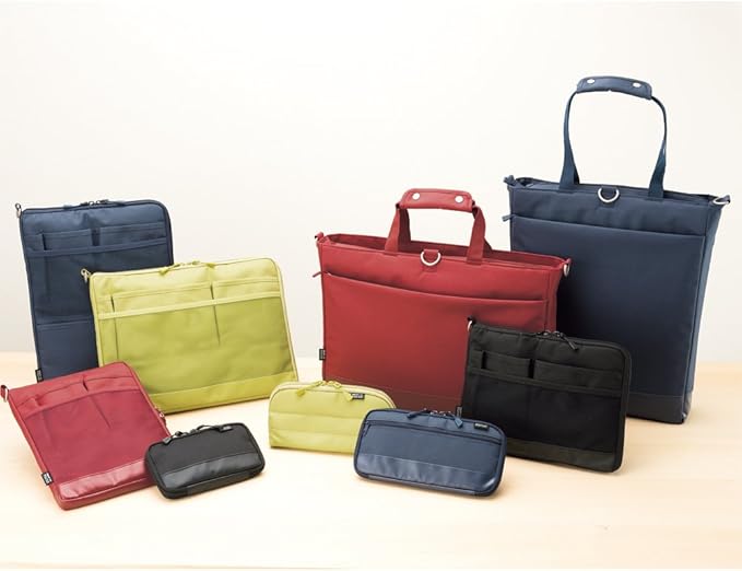 LIHITLAB Laptop Sleeve, Water & Stain Repellent, Vertical for Backpack, 7.9" x 10.2", Black (A7682-24)