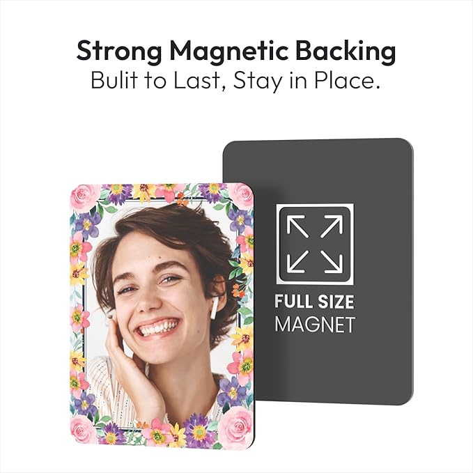 Locker Mirror Magnetic for School and Office, Strong Magnetic Mirror for Locker, Magnetic Locker Mirror with Colorful Design, Locker Accessories, 1 Pack, 5 inxh x 7 inch