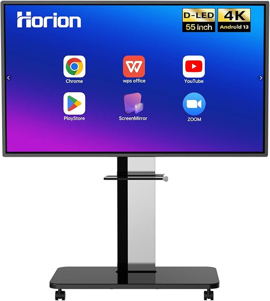 55 Inch Smart Board, Interactive Whiteboard, 4K UHD Touch Screen Digital Board, Digital Electronic Smartboard for Classroom,Office & Conference Rooms,Open App Ecosystem(Board & Wall Mount Only)