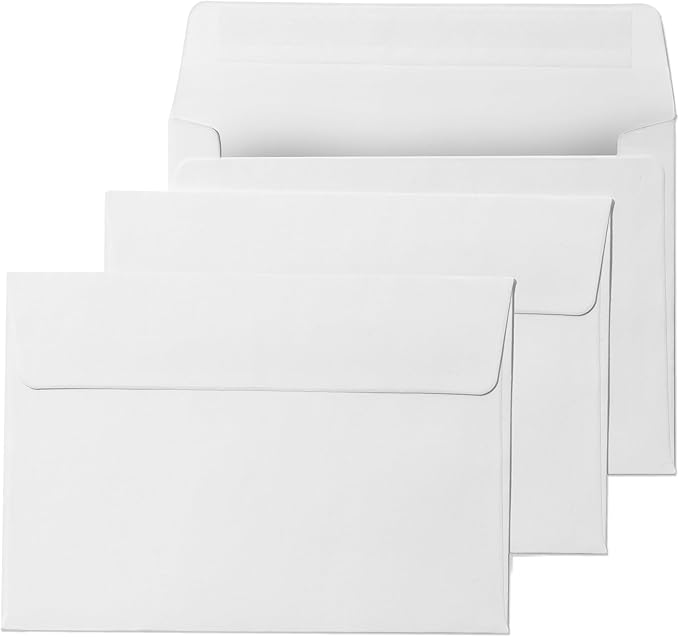 Pack It Chic - 3 5/8” X 5 1/8” (250 Count) A1 White Envelopes Self Seal for RSVP Cards, Thank You Notes, Invitations, Announcements, Gift Cards, and Notecards