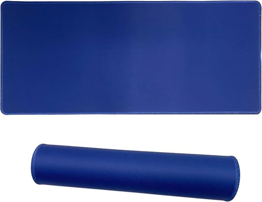 Large Gaming Mouse Pad, Non-Slip Rubber Base, [27.5x11.8IN] Computer Desk Mat for PC, Mac, Laptop - Stitched Edges and Smooth Surface for Office, Home, Work-70x30 NavyblueJ