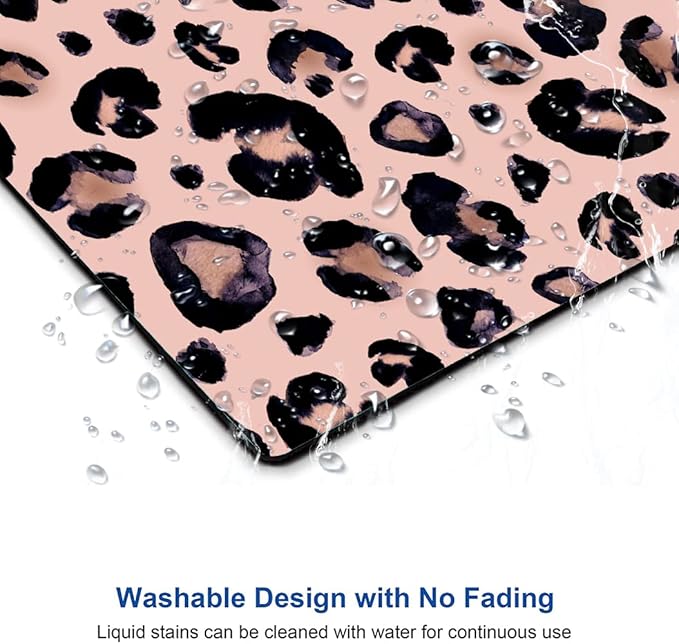 Mouse Pad, Premium-Textured Mouse Mat, Non-Slip Rubber Base Mousepad for Laptop, Computer & PC,9.5×7.9 in,Leopard