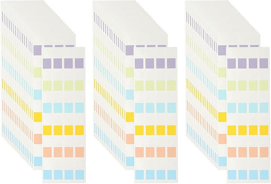PATIKIL Clear Index Sticky Tabs, 720 Pcs Small Transparent Sticky Notes Bookmarks Planner Stickers Page Tabs for Office Notebooks File Folder Ledger Book, Classic 6 Colors