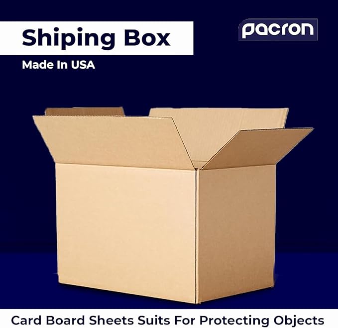 12 Pack Sturdy Cardboard Moving Boxes 18x14x14 – Durable Shipping, Packing, and Medium Storage Boxes for Long-Distance Moves – Versatile Moving Supplies for Packing and Shipping Needs