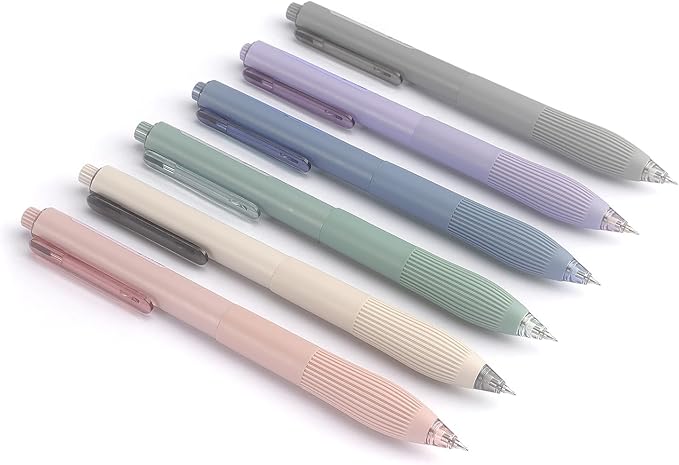 Bribobo Gel Pens Black Ink 0.5mm Fine Point Pens Silent Smooth Writing Work Pen (6-Count)