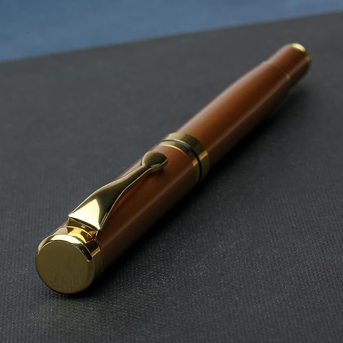 YIVONKA Personalized custom pen Luxury pens Free Engraving roller Ballpen,Ballpoint pen,office ballpoint pen, Black Ink,Gifts for Men,Women, Classy Gift Box (Rose Gold)