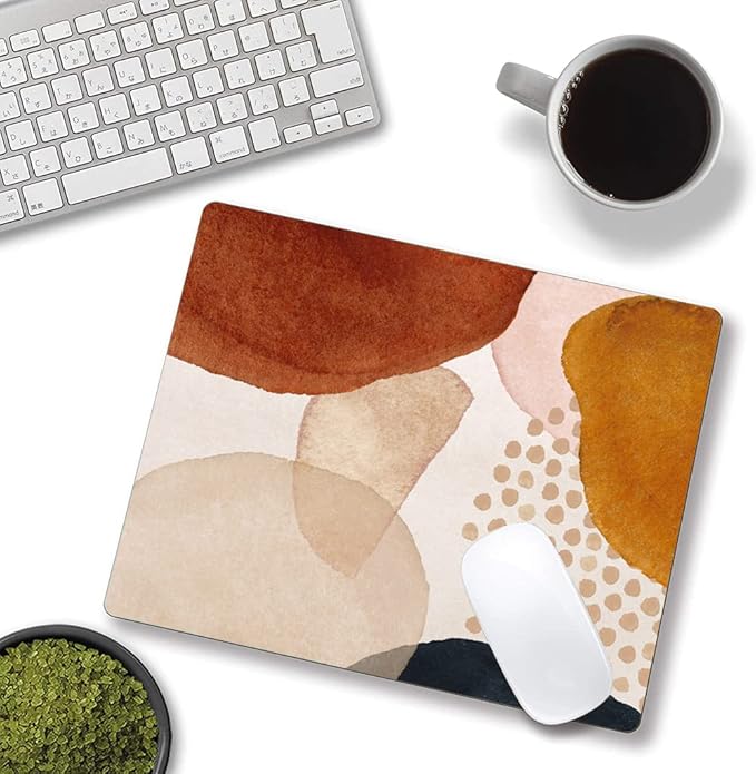 Mouse Pad, Premium-Textured Mouse Mat, Non-Slip Rubber Base Mousepad for Laptop, Computer & PC,9.5×7.9 in,Abstract Art