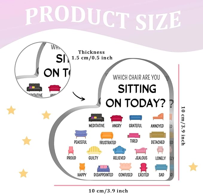 Mental Health Decor, Psychotherapy Affirmations Heart Acrylic Sign, School Counselor Sign, Anxiety Relief Social Psychology Sign, Mental Health Gifts for Social Worker Classroom School Counseling