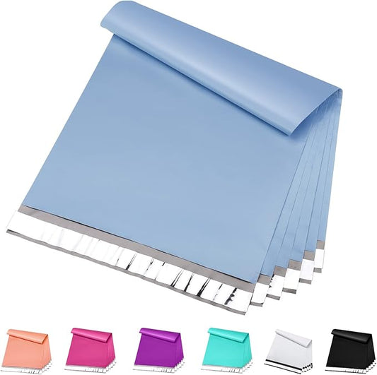 Metronic Poly Mailers 24x24 50PC, Extra Large Shipping Bags Mailing Envelopes with Strong Adhesive, 2.5Mil Thick Mailers Poly Bags for Shipping, Mailing Bag Packaging Bag for Small Business, Haze Blue