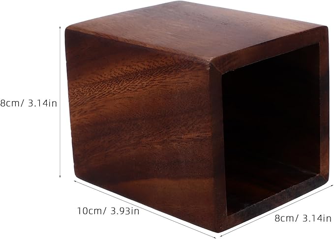 jojofuny Wooden Pencil Box: Desk Writing Stationary Organizer - Wood Pen Holder Cups Office School Supplies Storage - Office Stand Box For Marker Pens Pencil Art Brushes