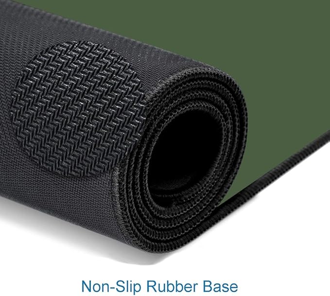 Large Gaming Mouse Pad, XL Extended Mousepad, Non-Slip Rubber Base Keyboard Mouse Mat Desk Pad for Work, Game, Office, Home, 31.5 x 11.8 in, Olive Green