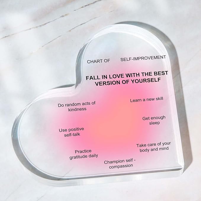 Mental Health Decor, Psychotherapy Affirmations Heart Acrylic Sign, Therapy Anxiety Decor Sign, Therapy Mental Health Decorations, Mental Health Gifts for Social Worker Classroom School Counseling