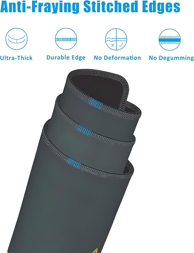 Mountain Line Art Large Gaming Mouse Pad,Waterproof Desk Mat for Desktop,Non-Slip Rubber Base Mousepad with Stitched Edges for Laptop Office and Home 35.4X15.7 Inch