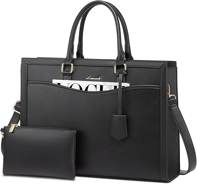 LOVEVOOK Laptop Tote Bag for Women, Office Work Bag Briefcase fit for 15.6 inch Laptop, Large Capacity Teacher Bag Handbag