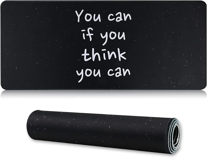 Large Gaming Mouse Pad with Stitched Edges,[27.5x11.8In] Extended Letter Mouse Pad with Non-Slip Natural Rubber Base for Gamer/Desktop/Office/Home 70x30 letter02