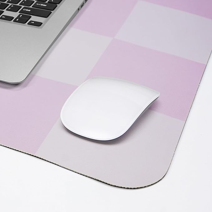 Non-Slip Desk Pad, Mouse Pad, Waterproof PU Leather Desk Protector, Large Desk Blotter, Easy Clean Laptop Desk Writing Mat for Work/Home/Decor(Purple 31.5" x 12")