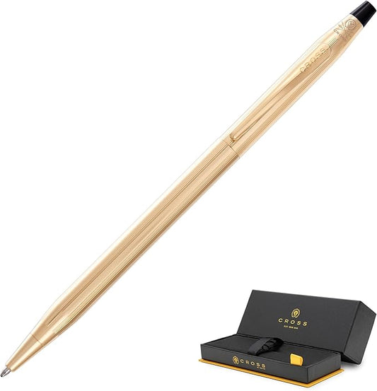 Cross Classic Century Refillable Ballpoint Pen, Limited-Edition 23KT Gold Plated luxury Ballpen, Presented in a Luxury Gift Box - Medium Point, Black Ink, Gold