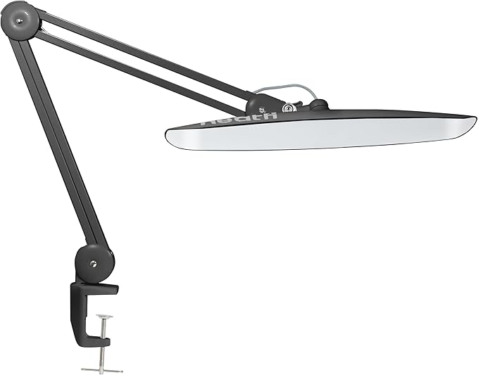 Neatfi XL 2,200 Lumens LED Task Lamp, 24W Super Bright Desk Lamp, 117 Pcs SMD LED, 4 Level Brightness, Dimmable, Task Light for Home, Office, Workbench (Non-CCT, Space Gray)