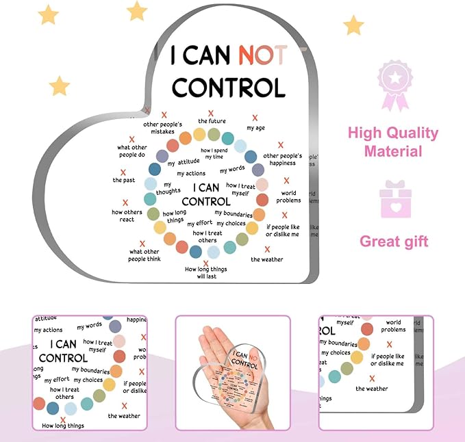 Mental Health Decor, Psychotherapy Affirmations Heart Acrylic Sign, School Counselor Sign, Therapy Anxiety Sign, Therapy Mental Health Gifts for Social Worker Classroom School Counseling Educational