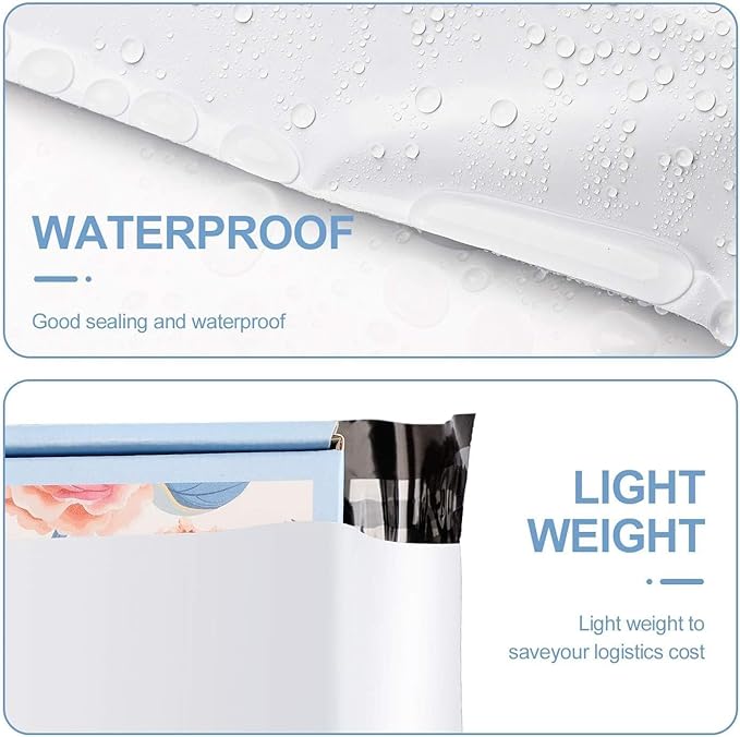 Metronic Poly Mailers 14.5x19 70000 Pack Large Shipping Bags for Clothing Mailing Bags with Strong Self-sealing Adhesive Waterproof and Tear-Proof Poly Bag Bulk in White