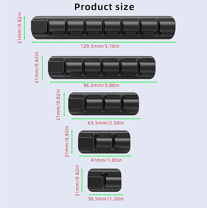 11PCS Cable Management Cord Holder Organizer, Magnetic Cable Clips Adhesive Wire Keeper, Under Desk for Bedside Nightstand Table Desktop USB Wall Car Office Workspace Accessories (White)