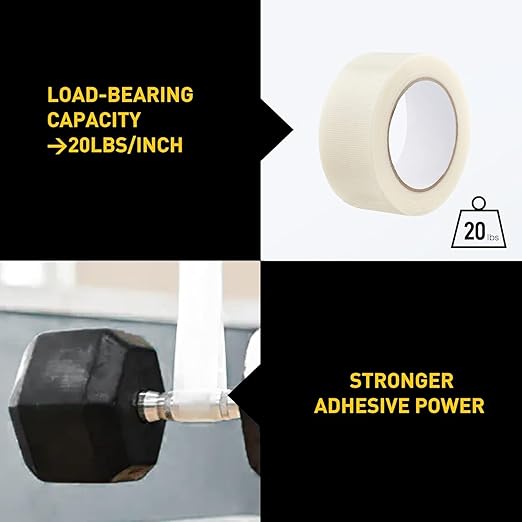 Lichamp 10 Rolls Clear Duct Tapes Heavy Duty, Waterproof No Residue Clear Duct Tape for Packaging Taping Sealing Repairing Tying, Thick & Wide Tape for DIY or Commercial Use, 2 inches x 25 Yards