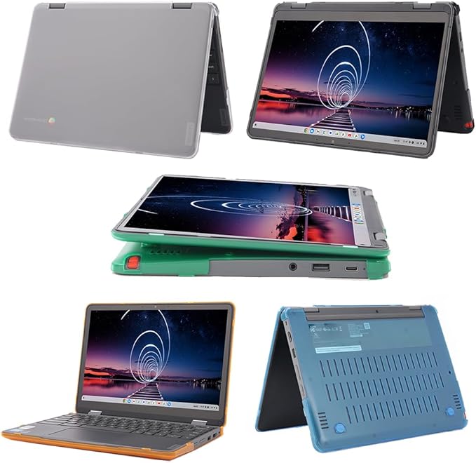 mCover Hard Shell Case ONLY Compatible for 2023~2024 12.2" Lenovo 500E Yoga Chromebook Gen 4 Gen4 2-in-1 Laptop (NOT Fitting Any Other Lenovo Models)- Red