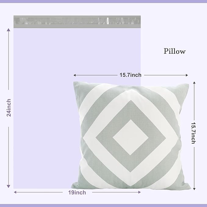 Metronic Poly Mailers 19x24 Inch 500 Pcs, Large Shipping Bags for Clothes, Shipping Envelopes for Small Business, Strong Adhensive Mailing Bags, Lilac Purple