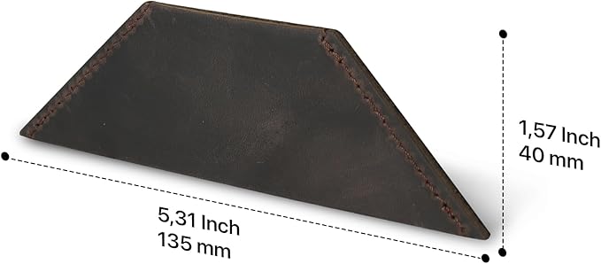 Londo Genuine Leather Handmade Bookmark (Set of 2) (Triangle, Chestnut)