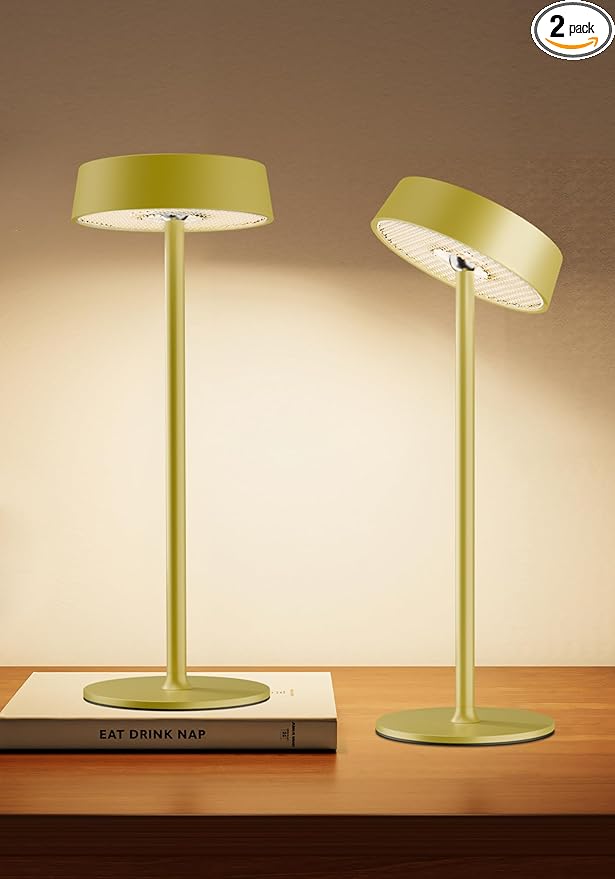 Cordless Lamp, Outdoor Waterproof, Dimmable Touch Control 3 Color Temperature, Battery Operated Portable, RGB, LED Memory Function, Rechargeable Table Lmap, Desk Lamp, Patio Dinning Restaurant Kitchen