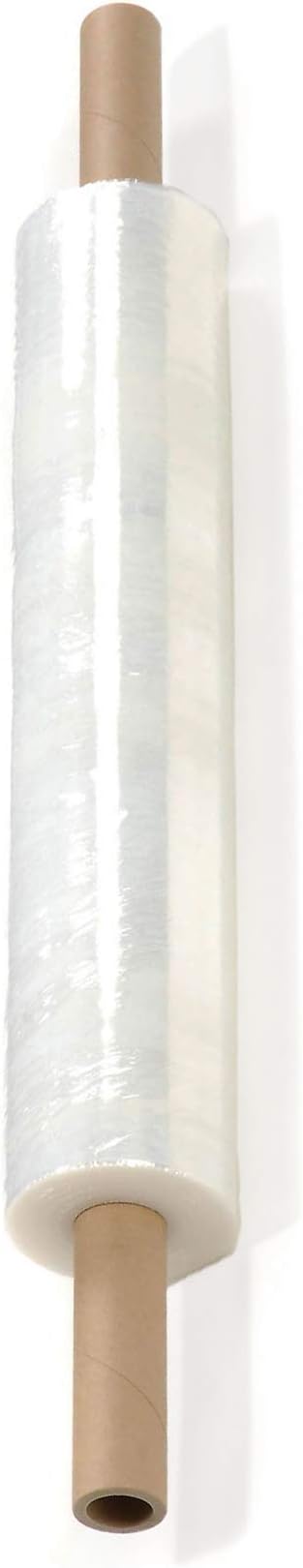 PackageZoom 20 inch x 1000 Feet Stretch Wrap With Handle, Clear Stretch Film, 8 Rolls