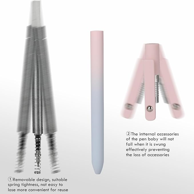 Ddaowanx Gel Pens, 10 Pcs 0.7mm Quick Dry Black Ink Pens Fine Point Smooth Writing Pens, Cute Office School Supplies Gifts for Women (10 Pcs Gradient-Black Ink)