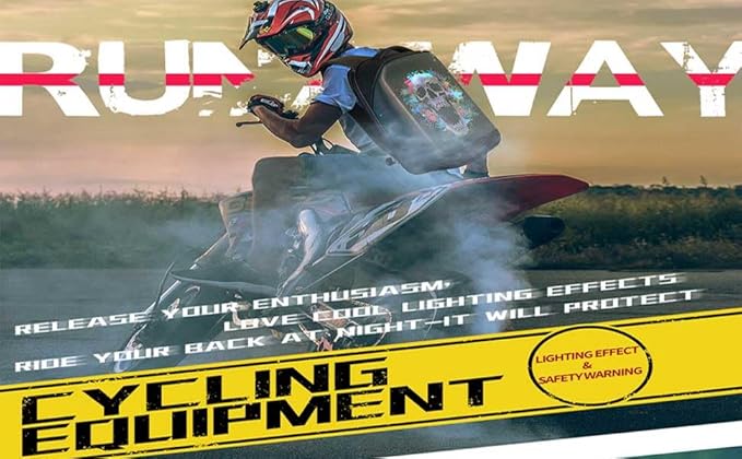 LED Backpack with Programmable Display, Bluetooth Connectivity (LED-Backpack-21L)