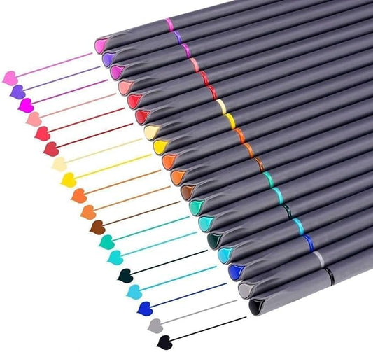 iBayam Journal Planner Pens Colored Pens, Office School Supplies, Fine Point Fineliner Drawing Art Markers for Bullet Journaling Scrapbooking Notebook Writing Note Taking Calendar Stationary, 18-Color