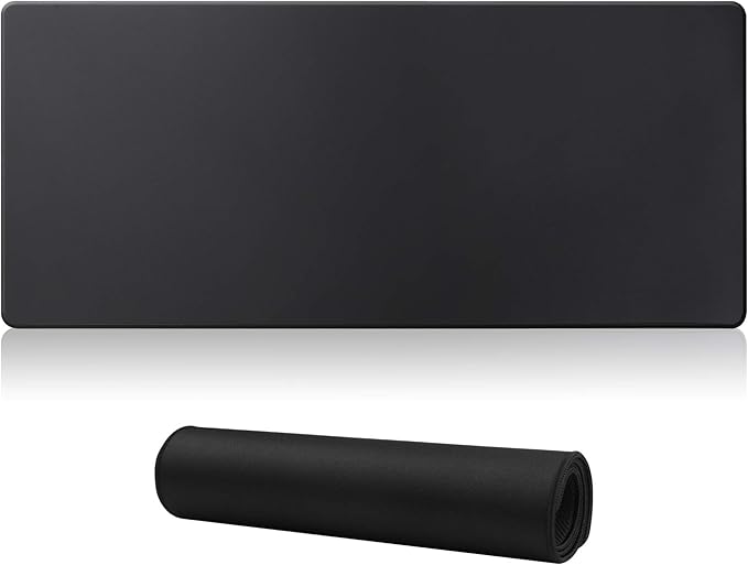 Large Gaming Mouse Pad with Stitched Edges,[27.5x11.8In] Extended Mouse Pad with Non-Slip Natural Rubber Base for Gamer/Desktop/Office/Home (70x30 Blackus)