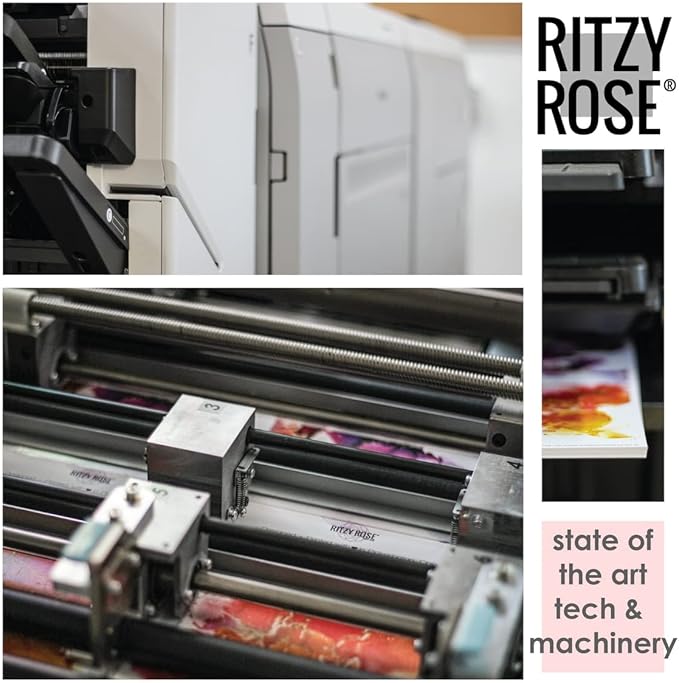 Ritzy Rose 24-Pack Retro Christmas Greeting Cards with White Envelopes – 4 Boho Scandinavian Inspired Designs – Vintage Holiday Tree Motifs, Festive Artistic Stationery, Premium Box Set Holiday Cards.