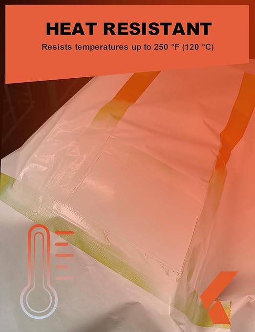 Painters Tape for Cars Vehicles Paint Tape Auto Body Yellow Masking Tape Heat Resistant Automotive Removable No Residue Painting Tape Bulk Set for Paint Booth, 1.88in-60 yards/4rolls