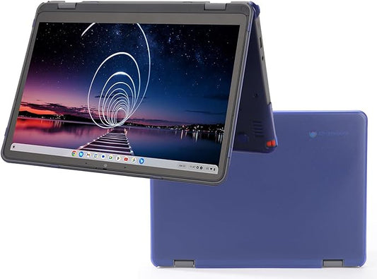 mCover Hard Shell Case ONLY Compatible for 2023~2024 12.2" Lenovo 500E Yoga Chromebook Gen 4 Gen4 2-in-1 Laptop (NOT Fitting Any Other Lenovo Models)- Blue