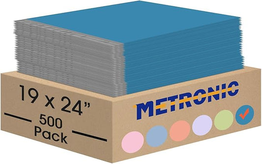 Metronic Large Poly Mailers 19x24 500Pcs, Strong Adhensive Shipping Bags for Clothing, Waterproof Mailers Bags for Small Business, Shipping Envelopes, Tear-resistant Packing Bags in Dark Blue