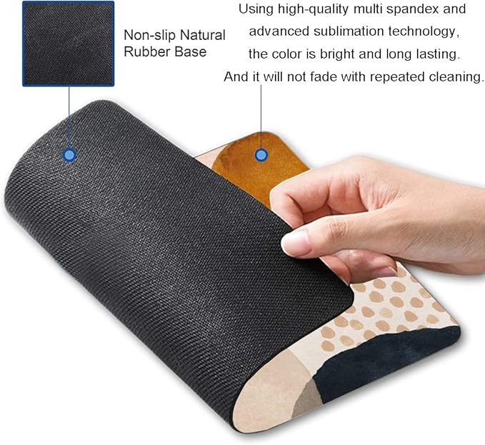 Mouse Pad, Premium-Textured Mouse Mat, Non-Slip Rubber Base Mousepad for Laptop, Computer & PC,9.5×7.9 in,Abstract Art