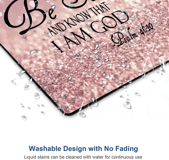 Mouse Pad, Premium-Textured Mouse Mat, Non-Slip Rubber Base Mousepad for Laptop, Computer & PC,9.5×7.9 in,Bible Be Still