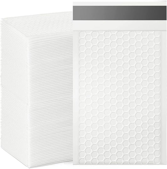 packbabol Bubble Mailers, 4x7 Inch Padded Bubble Mailers Pack of 100 Bubble Envelopes Opaque Self Seal Adhesive Waterproof Bags for Shipping and Packaging (White, 4x7-100Pc)