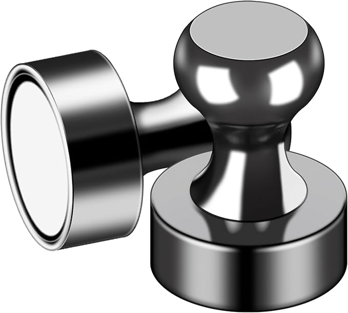 LOVIMAG Fridge Magnets 50Pcs Refrigerator Whiteboard Small Strong Magnet Classroom Kitchen Accessories Decorative Locker Set Decor Must Haves Office Calendar Refrigerador Magnetic Cute Crafts Black